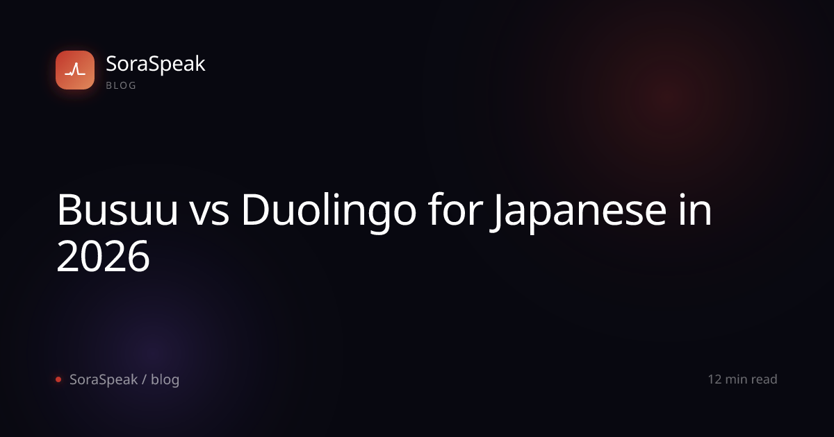 Busuu vs Duolingo for Japanese in 2026
